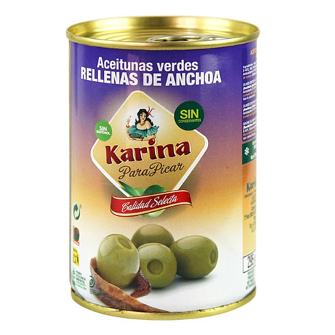 Aceitunas verdes rellenas de anchoa 295g
