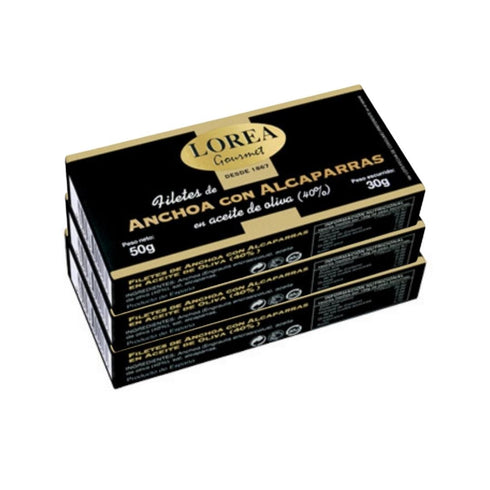 Anchoas del Cantábrico con Alcaparras 50g