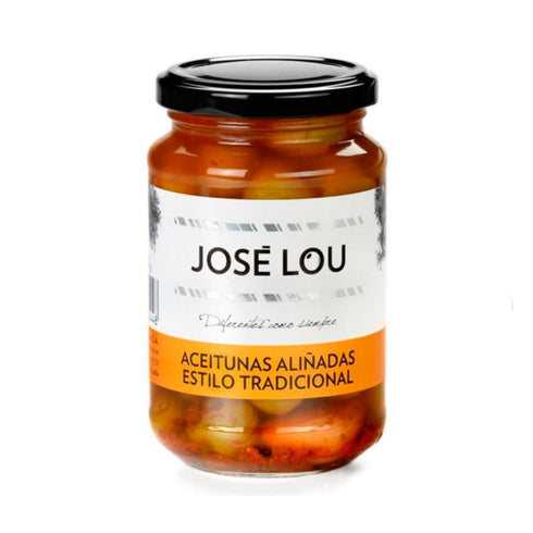 Aceituna aliñada estilo tradicional con hueso 350g
