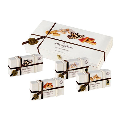 Wooden Gift Box Variation of Nougat Specialities 4 x 300g