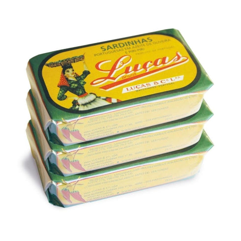 Spicy Sardines in Olive Oil Luças 125g